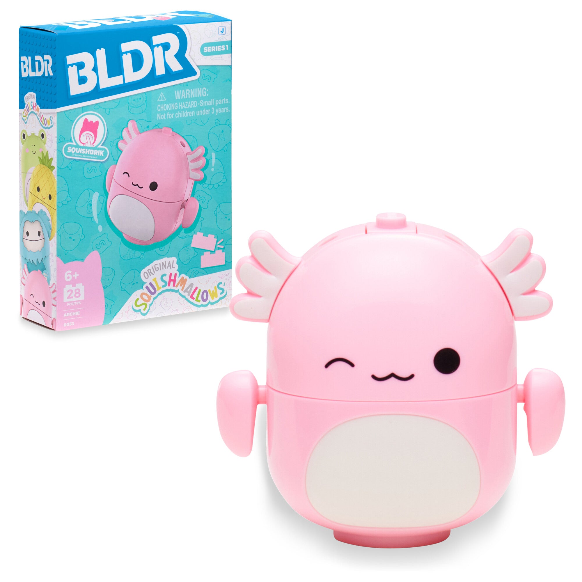 Squishmallows Archie the Axolotl Buildable Figure