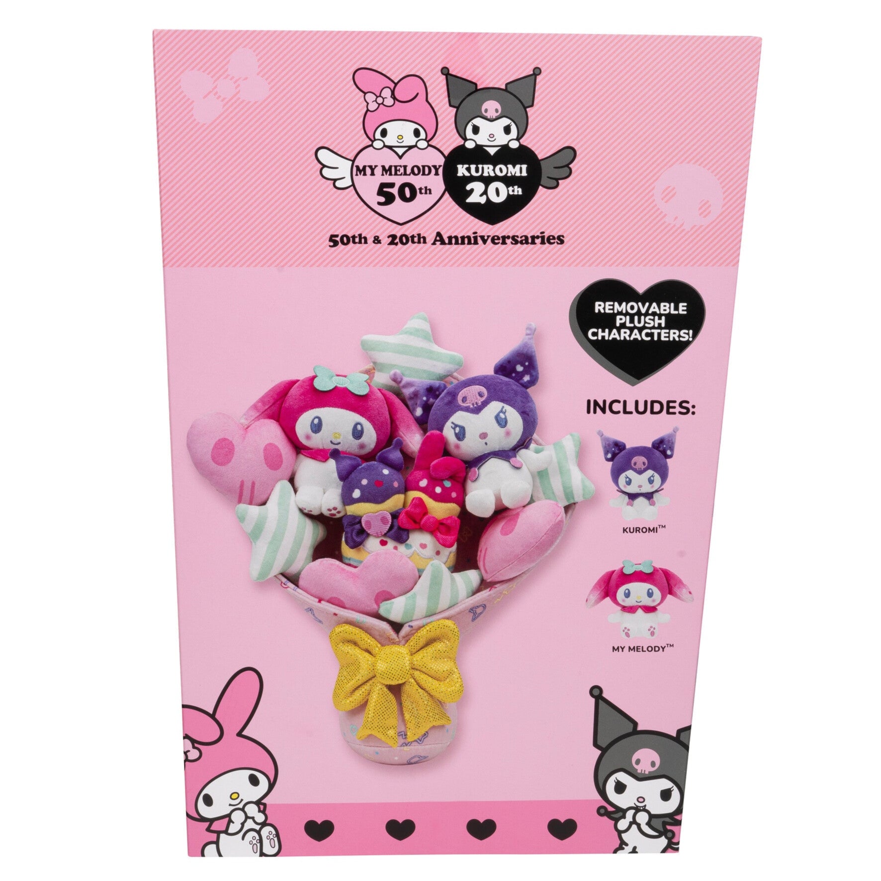 Hello Kitty and Friends 12-Inch My Melody and Kuromi Anniversary Plush Bouquet - Image 12