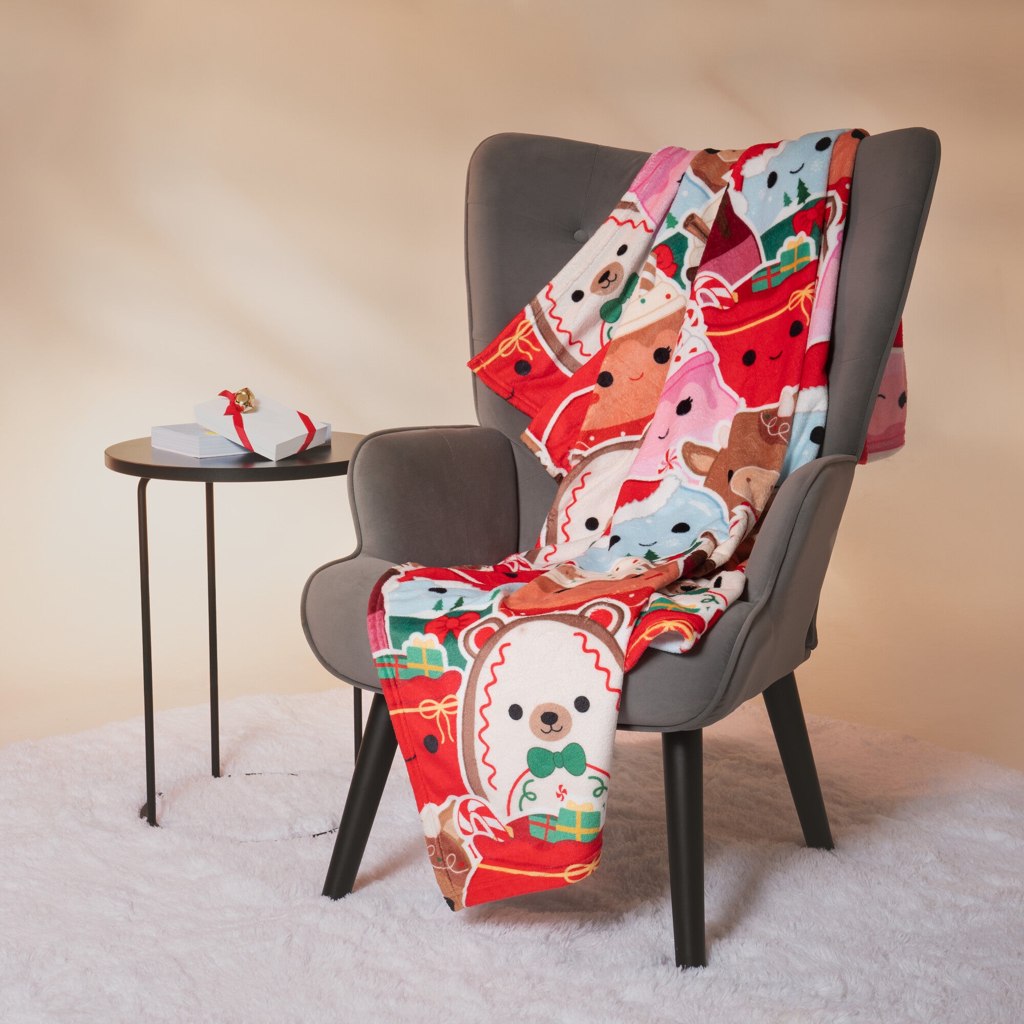 Squishmallows Holiday Throw Blanket