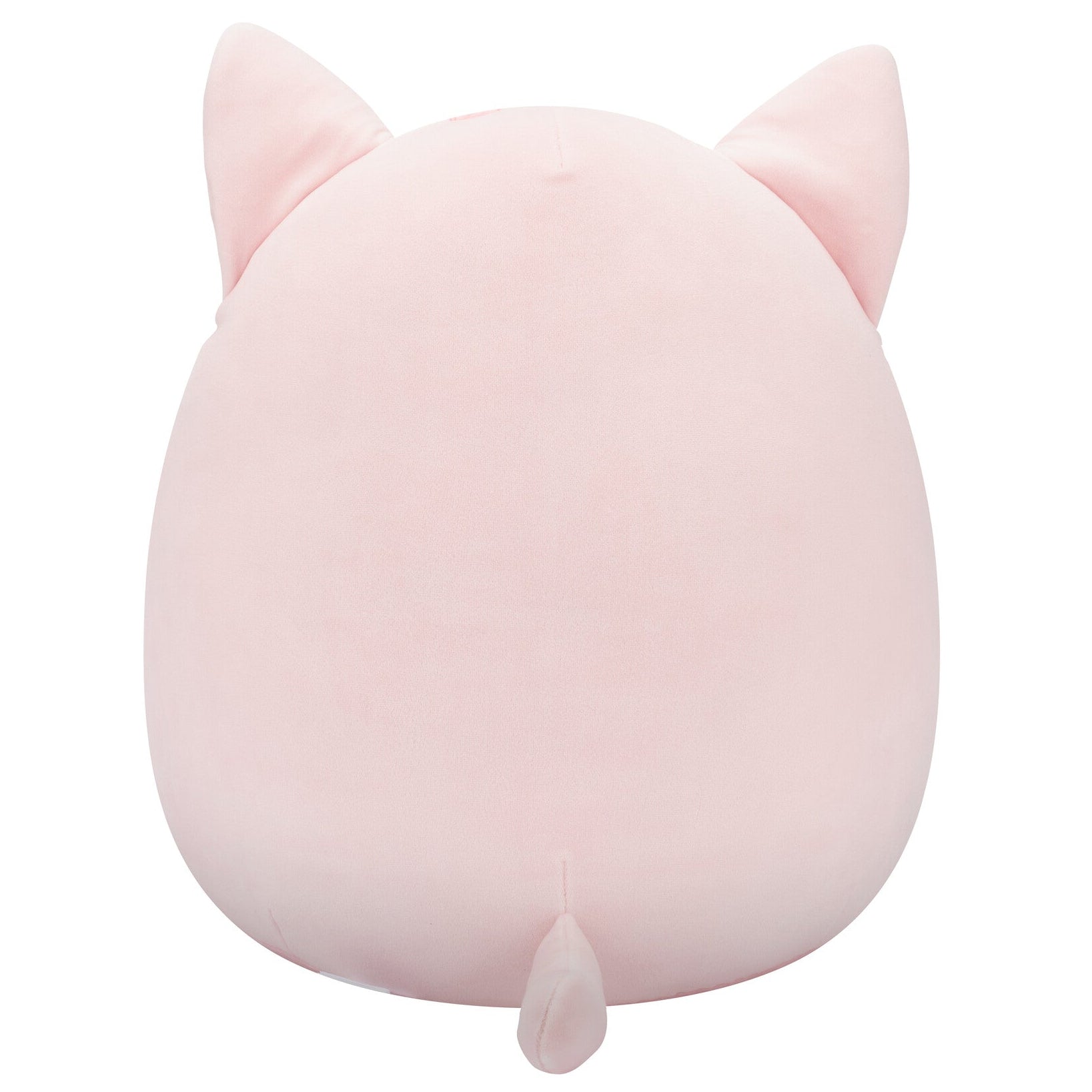 14-Inch Laura the Pink Tabby Cat Holding Birthday Cupcake - Image 4