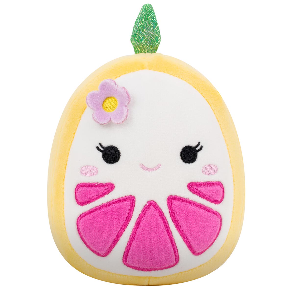 5-Inch Eleanor the Yellow Grapefruit with Flower Hairpin