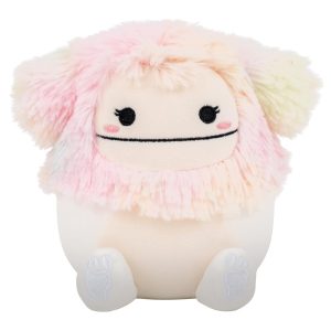 5-Inch Zaylee the White Bigfoot with Rainbow Mane