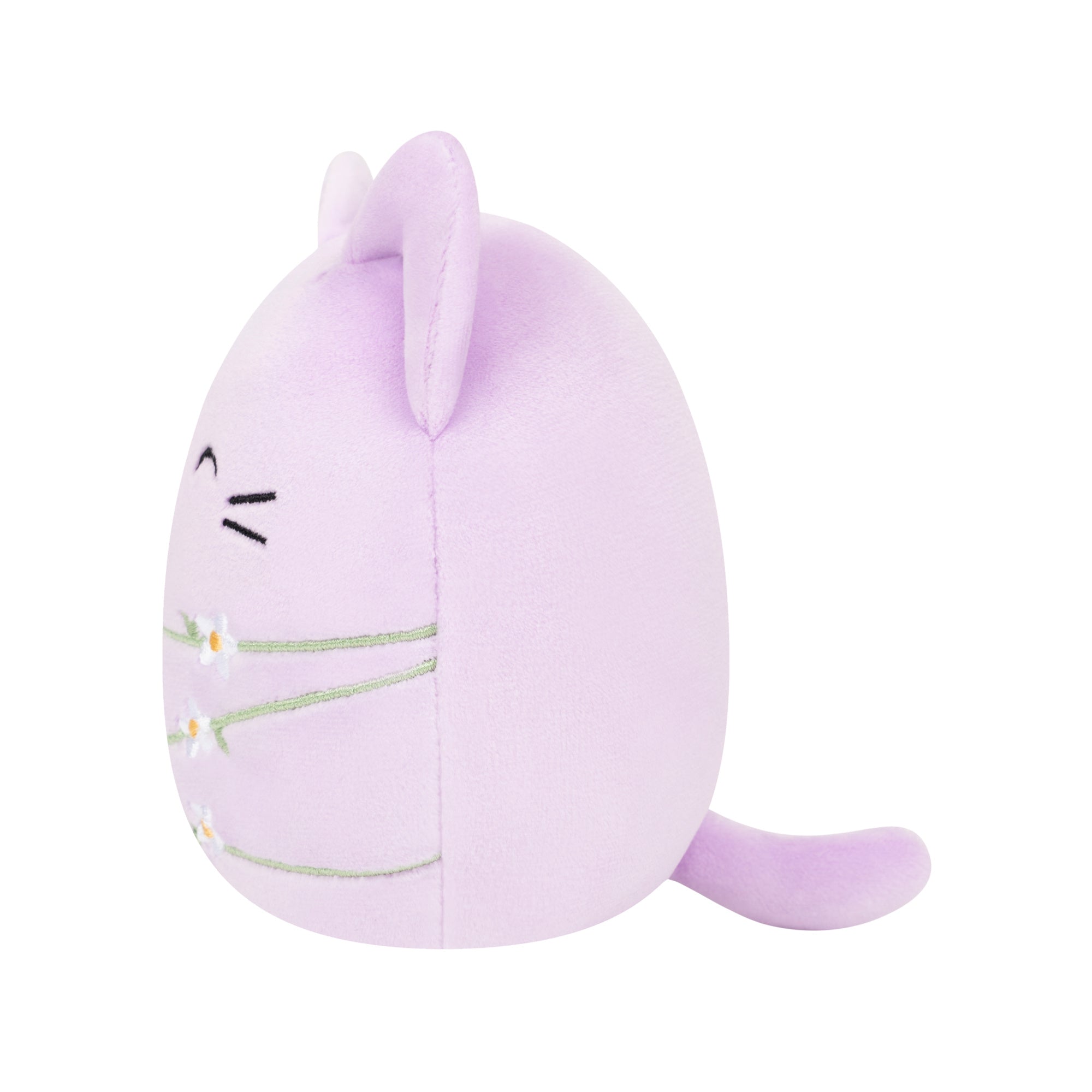8-Inch Mak the Lavender Cat Wrapped with Flower Stems - Image 3