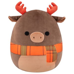 16-Inch Patterson the Moose with Orange Scarf